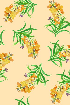 绿植树叶印花华亿平台图片