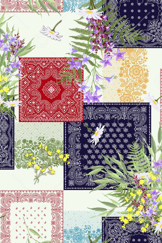 方巾印花华亿平台图片