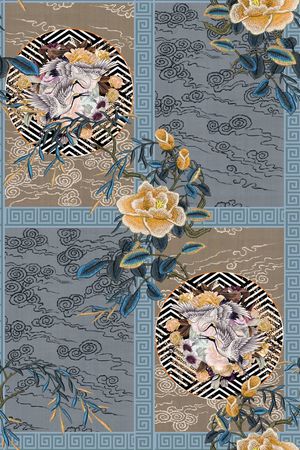 大牌风印花华亿平台图片