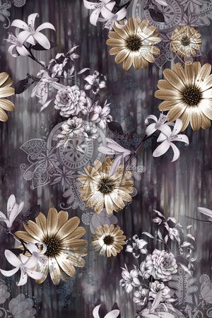 复古印花华亿平台图片