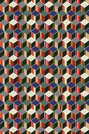 几何印花华亿平台图片