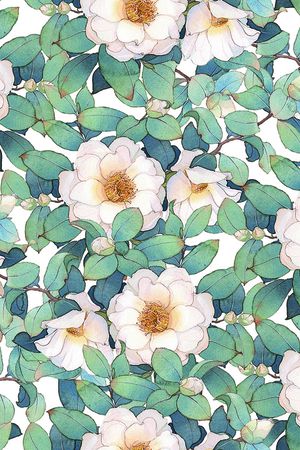 绿植树叶印花华亿平台图片