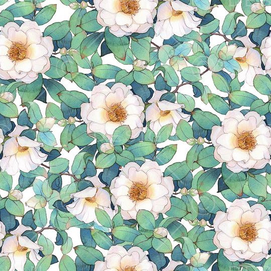 绿植树叶印花华亿平台图片