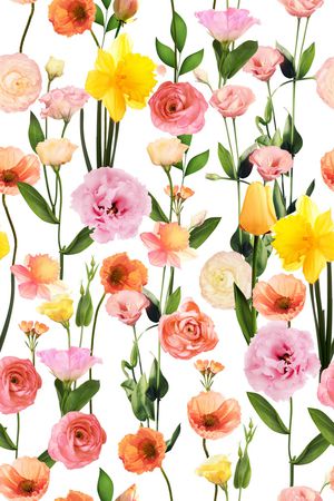 鲜花印花华亿平台图片