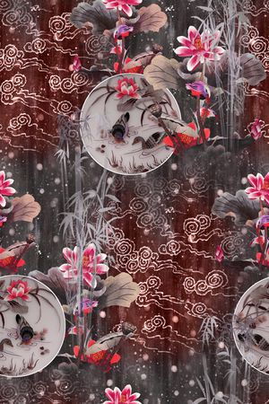 香云纱印花华亿平台图片