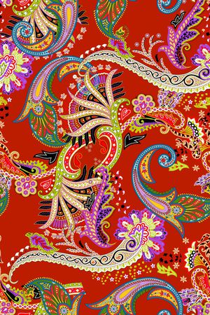 佩斯利印花华亿平台图片