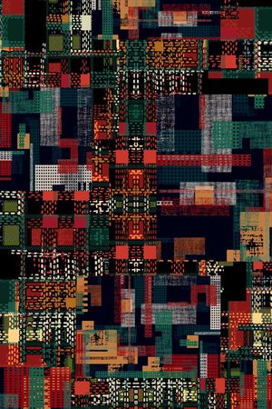 几何印花华亿平台图片