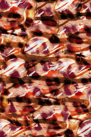 抽象花卉印花华亿平台图片