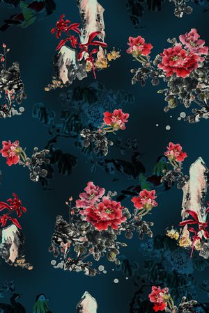 绿植树叶印花华亿平台图片