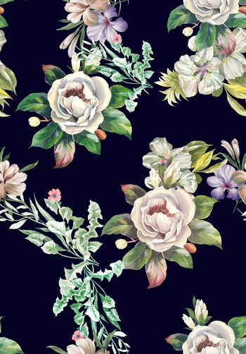 绿植树叶印花华亿平台图片