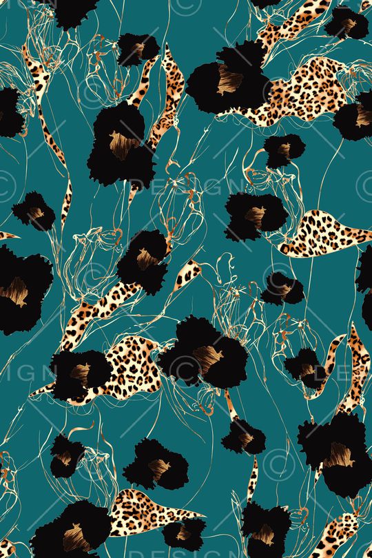 豹纹印花华亿平台图片