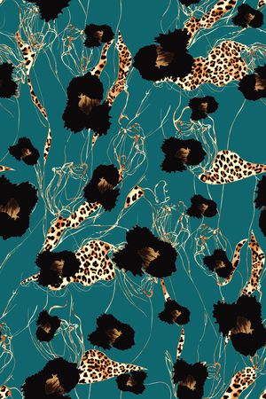 豹纹印花华亿平台图片