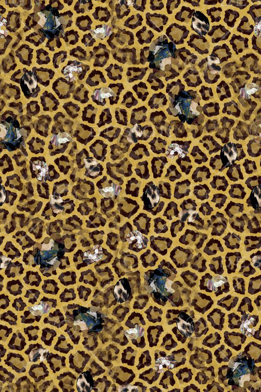 豹纹印花华亿平台图片