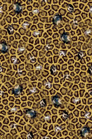 豹纹印花华亿平台图片