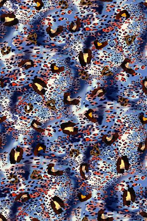 豹纹印花华亿平台图片