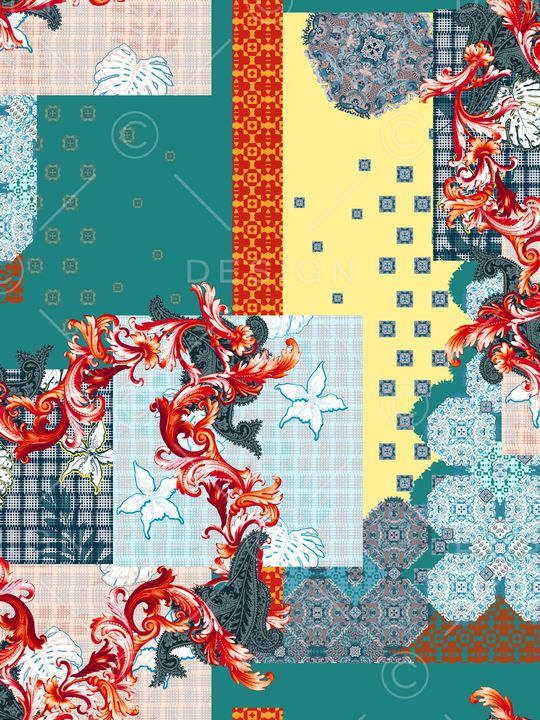 几何印花华亿平台图片