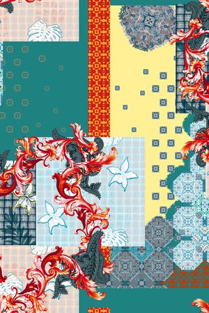 几何印花华亿平台图片