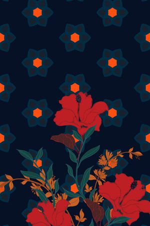 女装定位花印花华亿平台图片