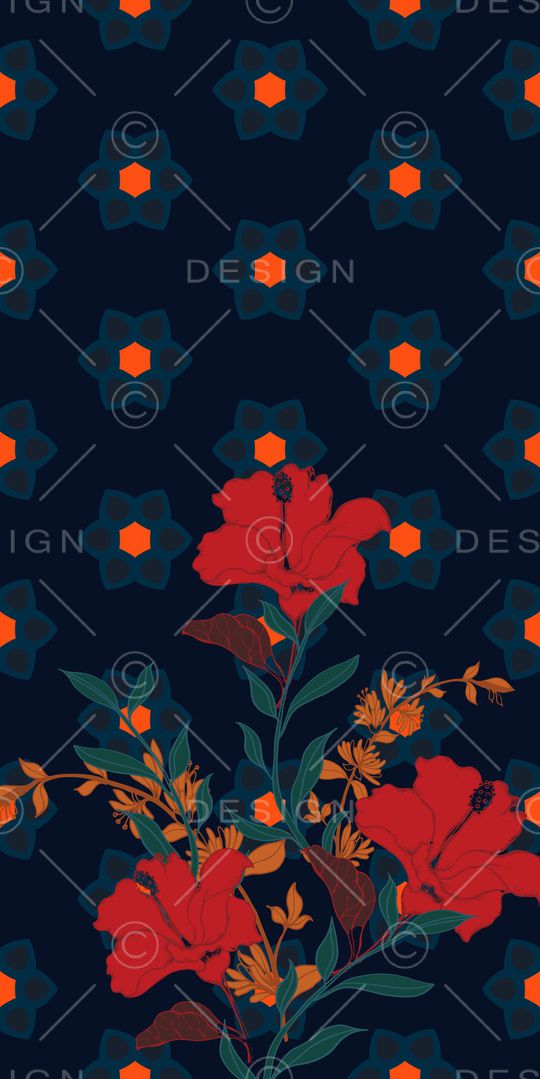 女装定位花印花华亿平台图片