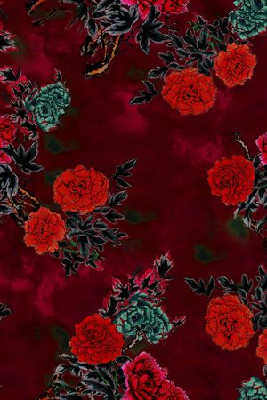 树枝印花华亿平台图片