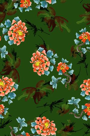 绿植树叶印花华亿平台图片