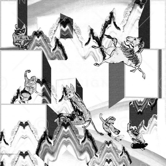 几何印花华亿平台图片