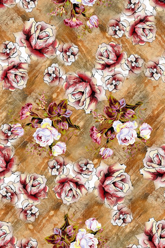 花卉印花华亿平台图片