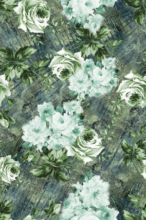 花卉印花华亿平台图片