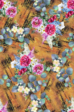 花卉印花华亿平台图片