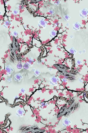 花卉印花华亿平台图片