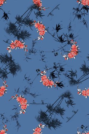 旗袍印花华亿平台图片