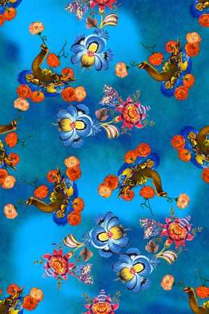 旗袍印花华亿平台图片