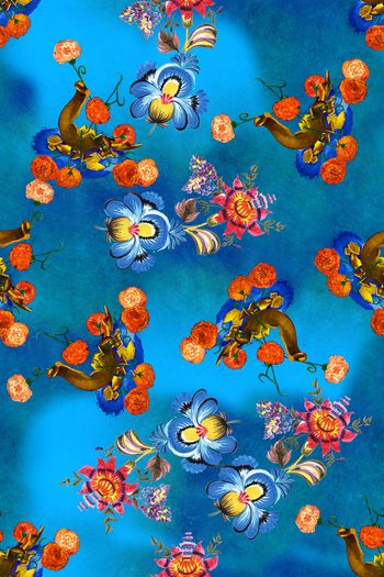 旗袍印花华亿平台图片