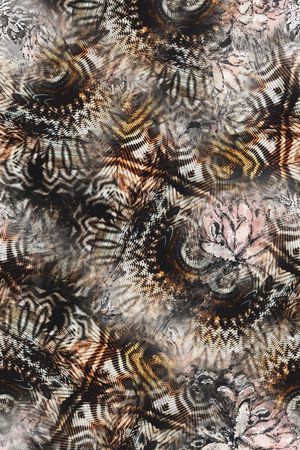 动物纹印花华亿平台图片