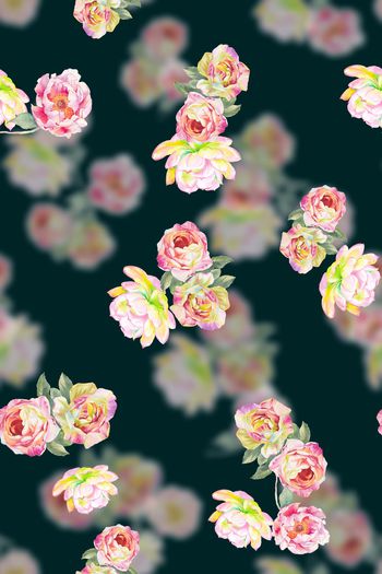 花卉印花华亿平台图片