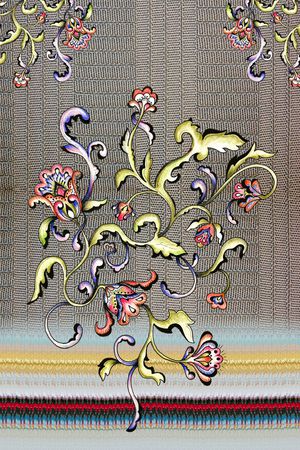 连衣裙印花华亿平台图片