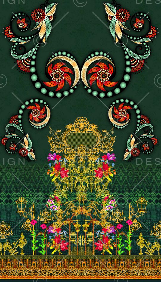 连衣裙印花华亿平台图片