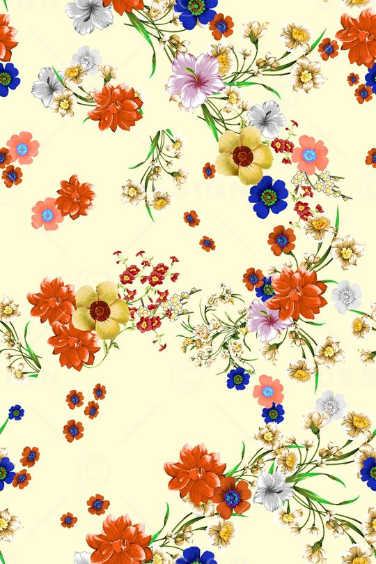 花卉印花华亿平台图片