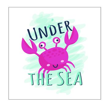 螃蟹印花华亿平台图片