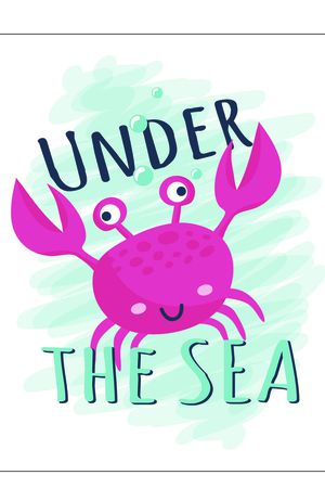 螃蟹印花华亿平台图片