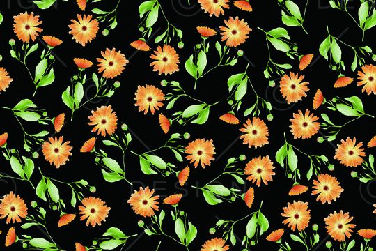 绿植树叶印花华亿平台图片