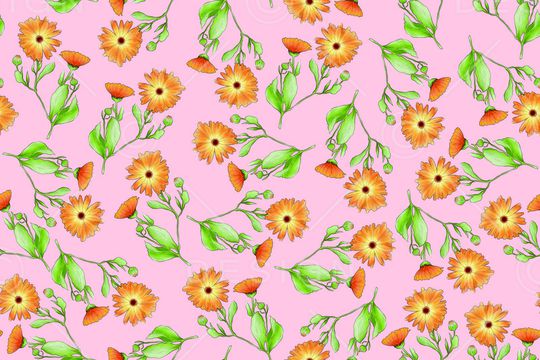 绿植树叶印花华亿平台图片