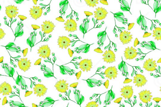 绿植树叶印花华亿平台图片