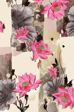 绿植树叶印花华亿平台图片