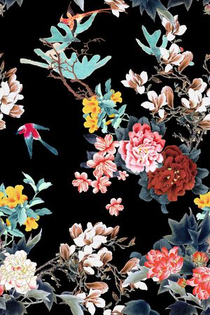 鸟印花华亿平台图片