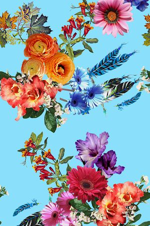 羽毛印花华亿平台图片