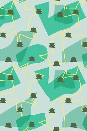 几何印花华亿平台图片