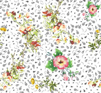 花卉印花华亿平台图片