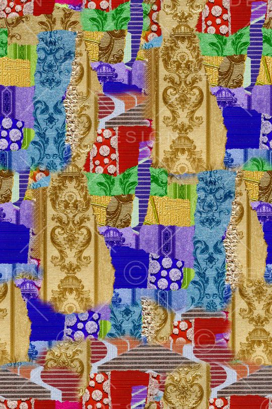 复古印花华亿平台图片