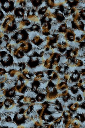 豹纹印花华亿平台图片